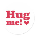 Hug me stickers