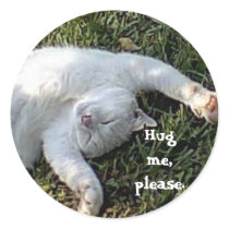 Hug me sticker
