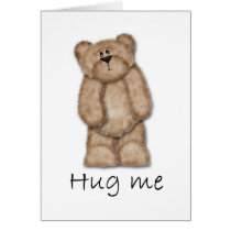 Hug Me Teddy Bear Cards