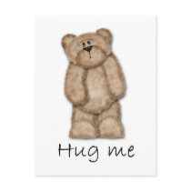 Hug Me Teddy Bear Post Card