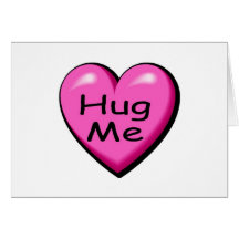 Hug Me Valentine Candy Heart Card