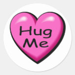 Hug Me Valentine Candy Heart Sticker