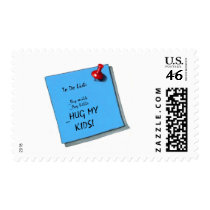 HUG MY KIDS MEMO postage