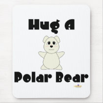 HugAPolarBearHuggablePolarBear Mouse Mat