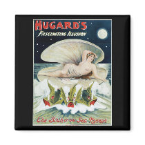 Hugard's ~ Fascinating Illusion Vintage Magic Act Magnet