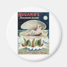 Hugard's ~ Fascinating Illusion Vintage Magic Act Fridge Magnet