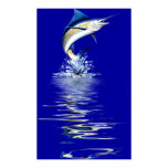 Huge 44"x72" Marlin Poster-6ft.Tall