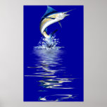 Huge 44"x72" Marlin Poster-6ft.Tall
