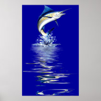 Huge 44"x72" Marlin Poster-6ft.Tall posters