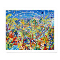 Huge Art Print: The Eden Project by John Dyer by johndyergallery Huge Art Print: The Eden Project by John Dyer