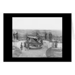 Huge Artillery Gun and Officers in Washington 1865 Greeting Cards