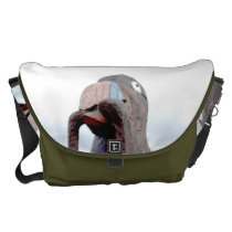 Huge Bird With Worm In Beak Large Messenger Messenger Bags at  Zazzle