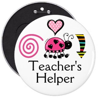 Teacher's Helper button badge personalized