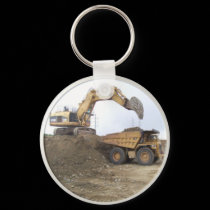 Huge Excavator / Dump Truck keychains