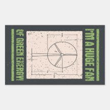 Huge Fan Rectangular Stickers