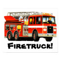 Huge Firetruck Poster print