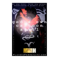 Huge "God's Own Cartoon Anvil"  Poster posters