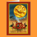 Huge Halloween Moon Card cards