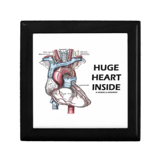 Huge Heart Inside (Anatomical Heart) Keepsake Box