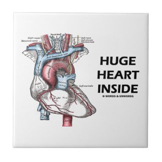 Huge Heart Inside (Anatomical Heart) Tiles