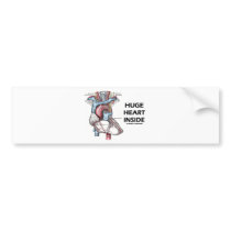 Huge Heart Inside Bumper Sticker