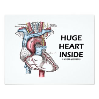 Huge Heart Inside Custom Invitation