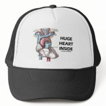 Huge Heart Inside Mesh Hats