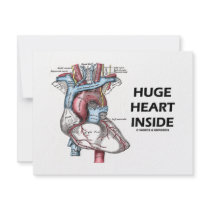 Huge Heart Inside Custom Invitation