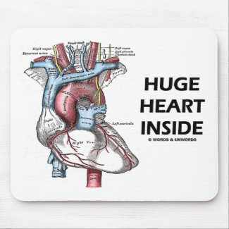 Huge Heart Inside Mousepad