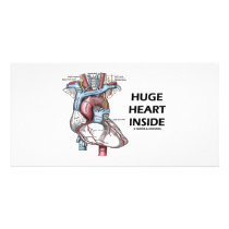 Huge Heart Inside Photo Card Template