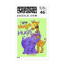 Huge Hugs Postage Stamp