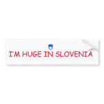 HUGE IN SLOVENIA 1 BUMPER STICKERS