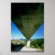 Huge motorway viaduct near Bern, Switzerland Posters
