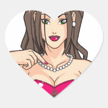 Huge Poker Stacks Heart Sticker
