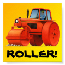 Huge Red Roller Poster