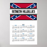 Huge Redneck Hillbillies 2011 Year Calendar Poster