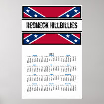 Huge Redneck Hillbillies 2011 Year Calendar Poster