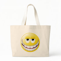 Huge Smile Smiley Face Tote Bag