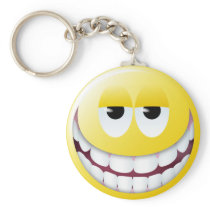 Huge Smile Smiley Face Keychains