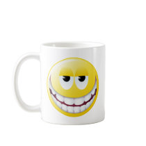 Huge Smile Smiley Face Mugs