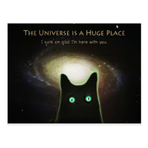 Huge Universe ~ Glad I'm Here With You Postcard