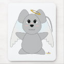 Huggable Angel Gray Mouse mousepads by huggables Huggable Angel Gray Mouse mousepads