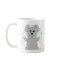 Huggable Angel Gray Mouse mugs