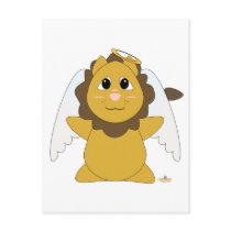 Huggable Angel Lion postcards by huggables Huggable Angel Lion postcards