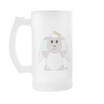Huggable Angel White Sheep Mugs