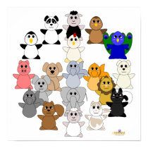 Huggable Animal Peace Sign posters by huggables Huggable Animal Peace Sign posters