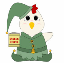 Huggable Chicken Elf photo sculptures