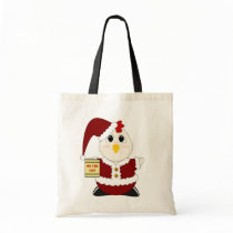 Huggable Chicken Santa bags