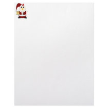 Huggable Chicken Santa letterhead