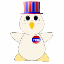 Huggable Chicken Voting photo sculptures by mydeas Huggable Chicken Voting photo sculptures
